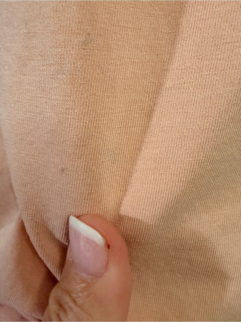 Chico's Long Sleeve Scoop Neck Top in Dusty Peach - Picture 5 of 5